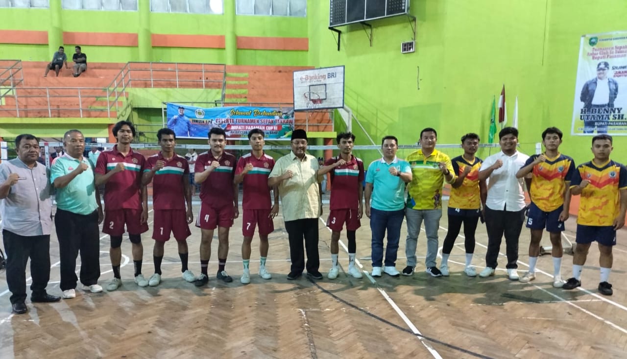 Turnamen Sepak Takraw PSTI Pasaman ditutup Benny Utama